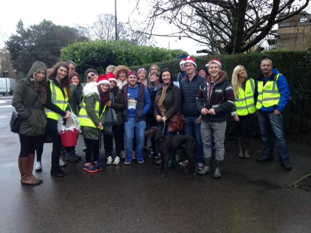 shuTAPtalk's tweet photo. SHU OT students #walkinghomeforChristmas @supportthewalk @BAOTCOT - will update later with what was raised. http://t.co/XK6HQMuMrc