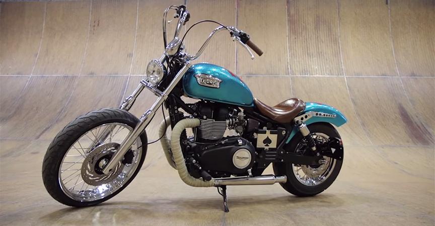 TriumphAmerica's tweet image. Time is running out to bid on this #BCBuilt #BirdmanCruiser. Includes matching skateboard! thfauction.org