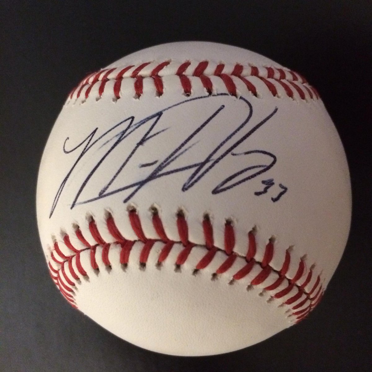 Mets's tweet photo. Harvey Day! Today’s #MetsMonthofGiving gift is a @MattHarvey33 signed ball. RT this to enter to #win it! #Mets http://t.co/J4pZw297W8