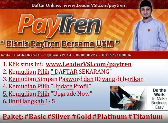 Bisnis2014's tweet photo. "@Yusuf_Mansur:Paytren bs dijalankan Online koq...." Brkt thpn gabung jd Mitra #Paytren:http://t.co/q96qzqIj4p
Klik-->http://t.co/t6fLFTjeoP