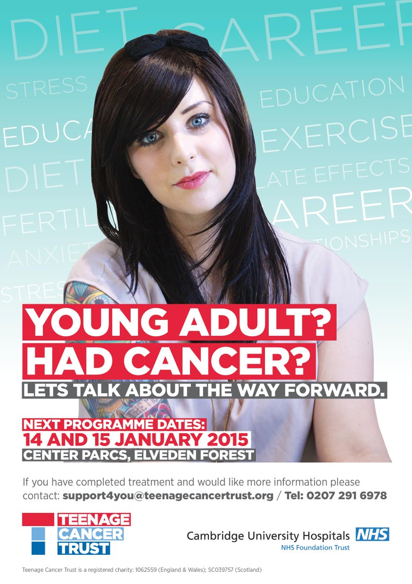 TeenageCancer's tweet image. Between 18-25 and have had cancer? We're running an event later this month - find out more: on.fb.me/1uWFeNK