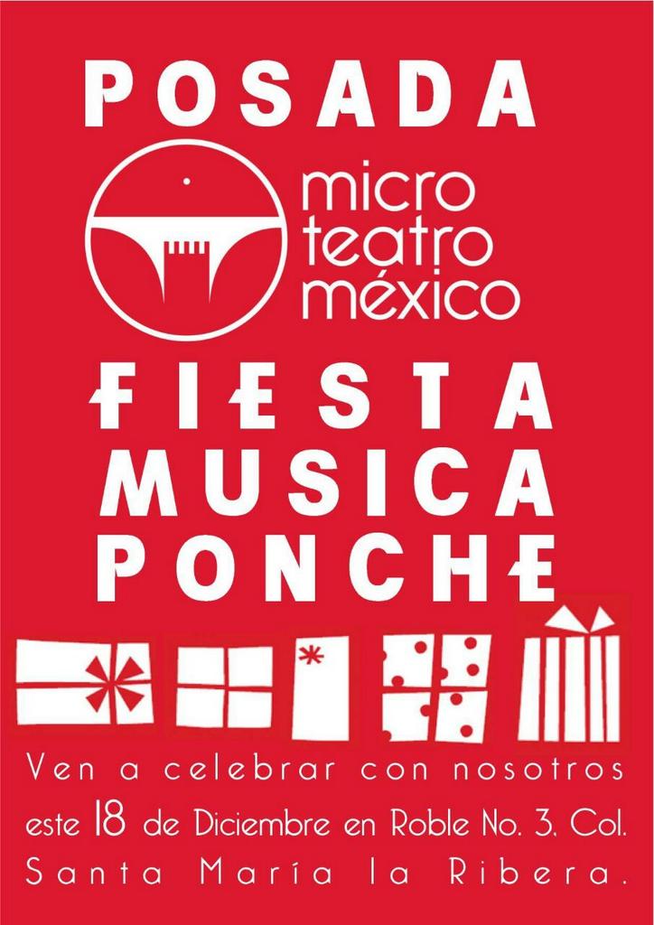 MicroTeatroMex's tweet photo. Ha llegado el día! Hoy es la posada @MicroTeatroMex la bebida especial para disfrutar "por miedo": Ponche con mezcal! http://t.co/iAgobOMVME