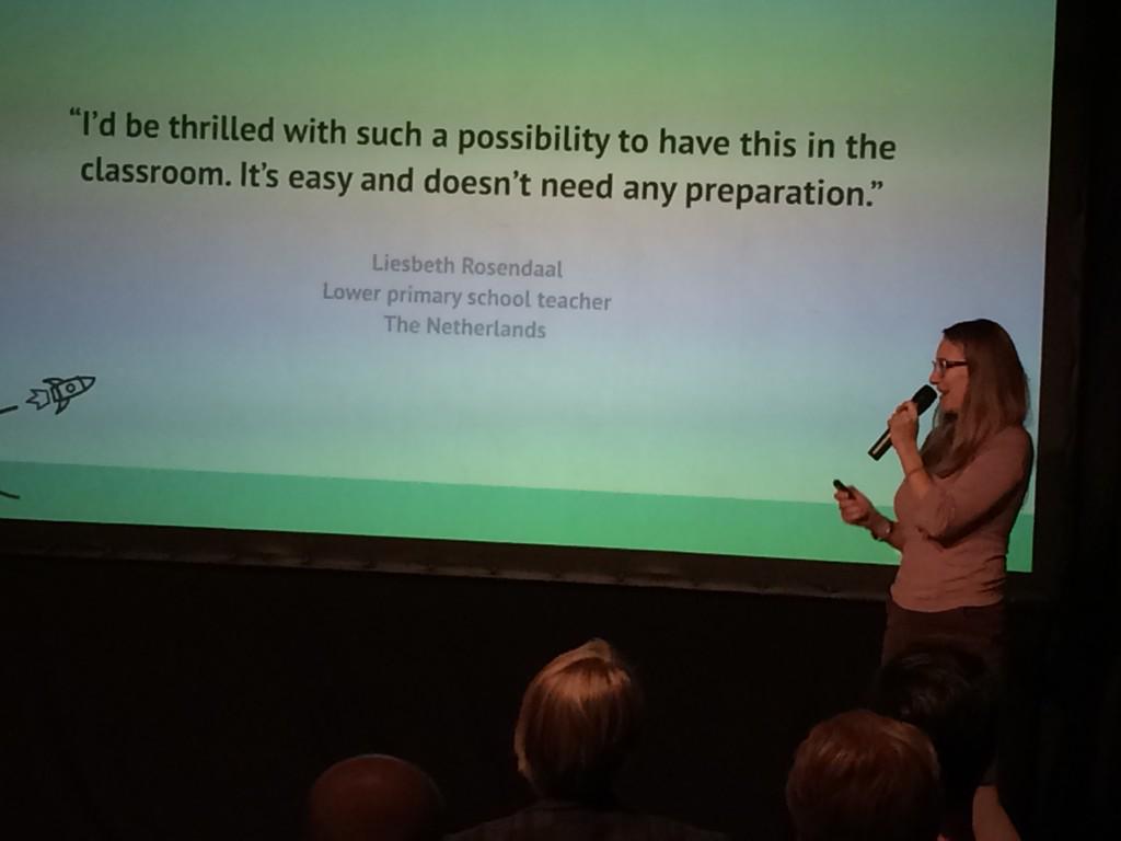 MakerLabNL's tweet photo. Second presentation is from Flip! Create attention and engagement trough movement in the clas #sll2014 http://t.co/0QuLURNGti