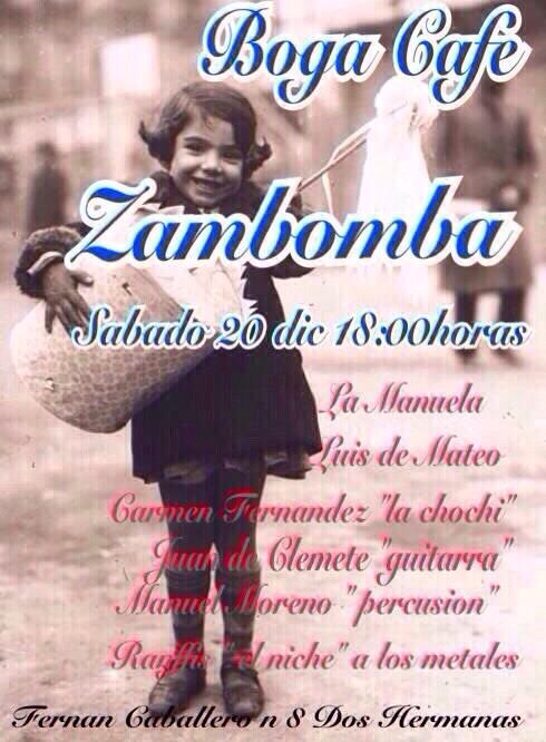 Anamakaka's tweet photo. Este sabado 20, os esperamos en @BogaCafe para pasar un rato de arte y navideño con la gran zambomba!os espero😉😉💃💃 http://t.co/l1GIrytq5J