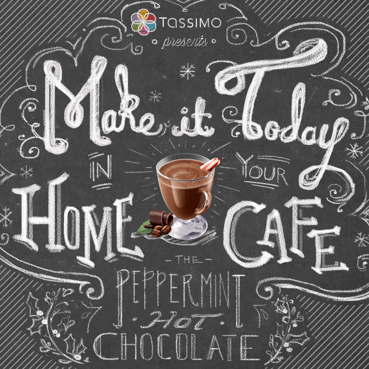 tassimo's tweet image. Have yourself a merry little cocoa.