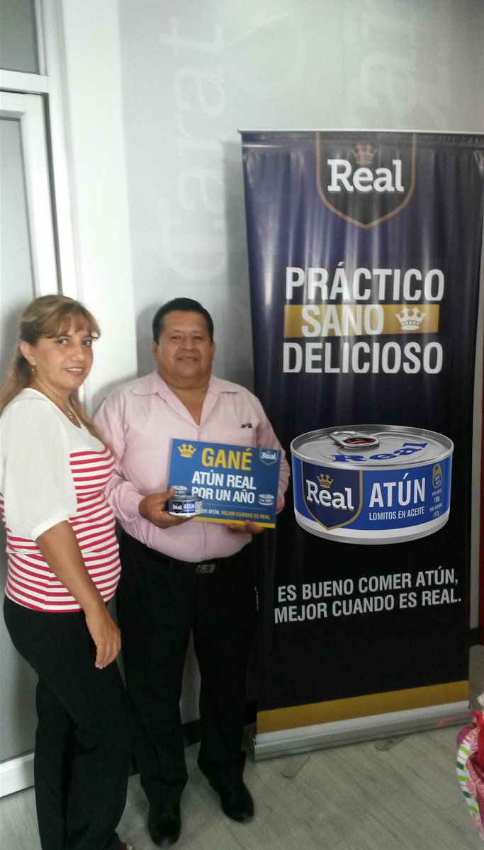 ecuavisa's tweet photo. El ganador de la semana de #AtrapaTuLataReal que ganó Atún Real por 1 año es @798Arellano. http://t.co/zy2a0fhSyC