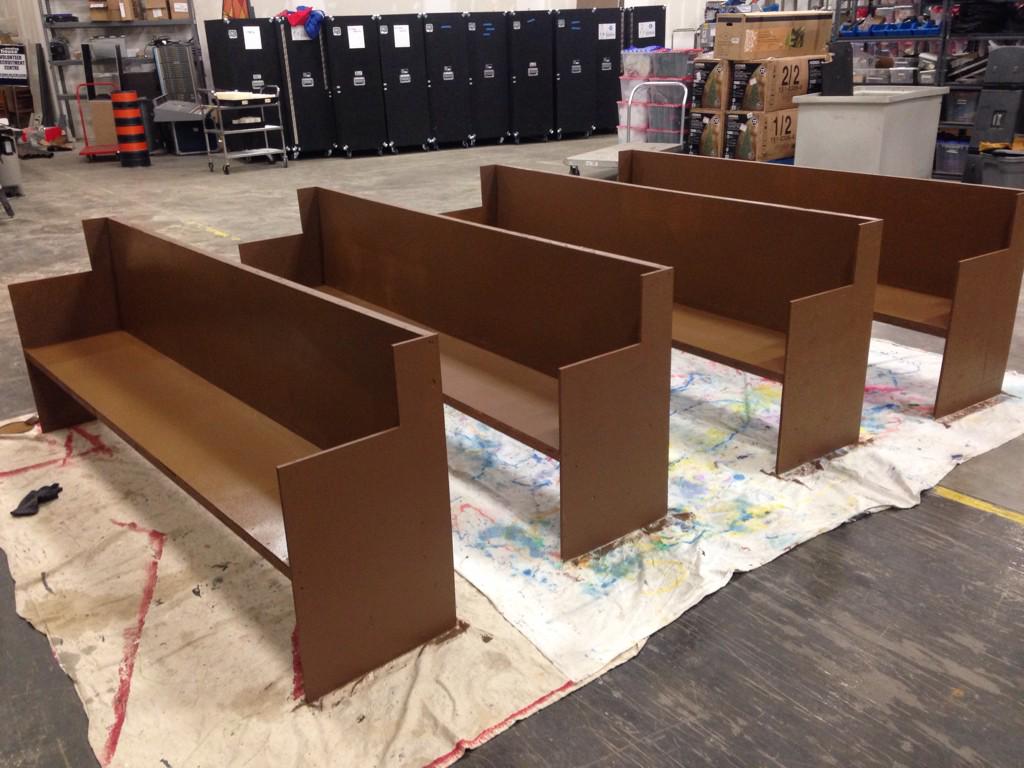 TerpCreative's tweet photo. Built these church pews today with @KanVenProGaming with @JossMonzon today!  #areallpewscalledchurchpews #build http://t.co/tcARaH1kr5
