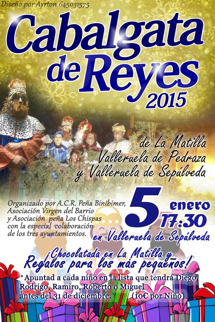 ACRBinibimer's tweet photo. No te pierdas... ¡La llegada de los Reyes Magos,el 5 de Enero a las 17:30 en la Plaza de Valleruela de Pedraza! http://t.co/joNYpUFkIU