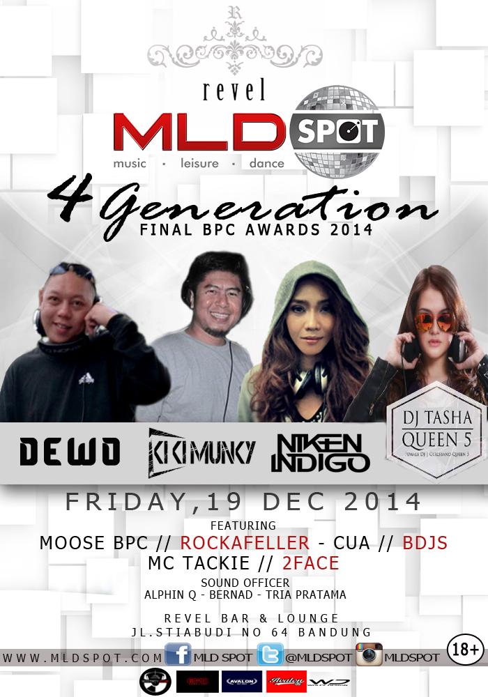 #TONIGHT Dec'19th <a href="/MLDSPOT/">MLDSPOT</a> "Final BPC Awards" <a href="/Revel_Official/">Revel Bar & Lounge</a> w/ <a href="/djdewobotak/">dj dewo</a> <a href="/Kiki_Munky/">Kiki Kartaatmadja</a> @niken_Indigo <a href="/tasharandina/">Tasha Randina</a>