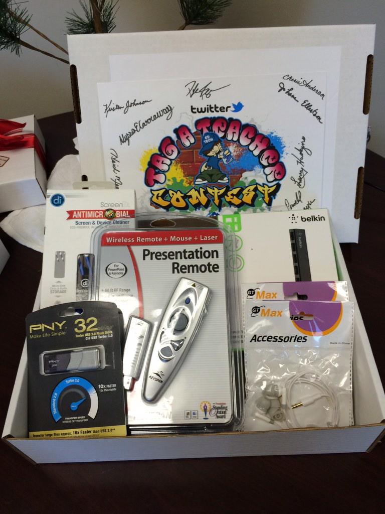 GraniteEdTech's tweet image. Congrats to @ksteedgsd and @MrsMTanner, winners of our #GraniteEdTech Tag a Teacher #edtechcontest prize boxes!