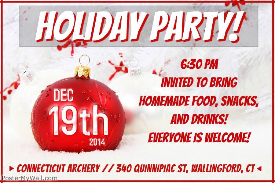 CT_Archery's tweet image. Hang out with us tomorrow night at our holiday party!