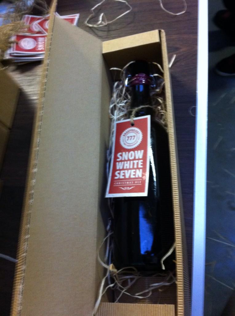 Brauprojekt's tweet photo. Heute das Snow White Seven verpackt. http://t.co/zaSBwaQEdv