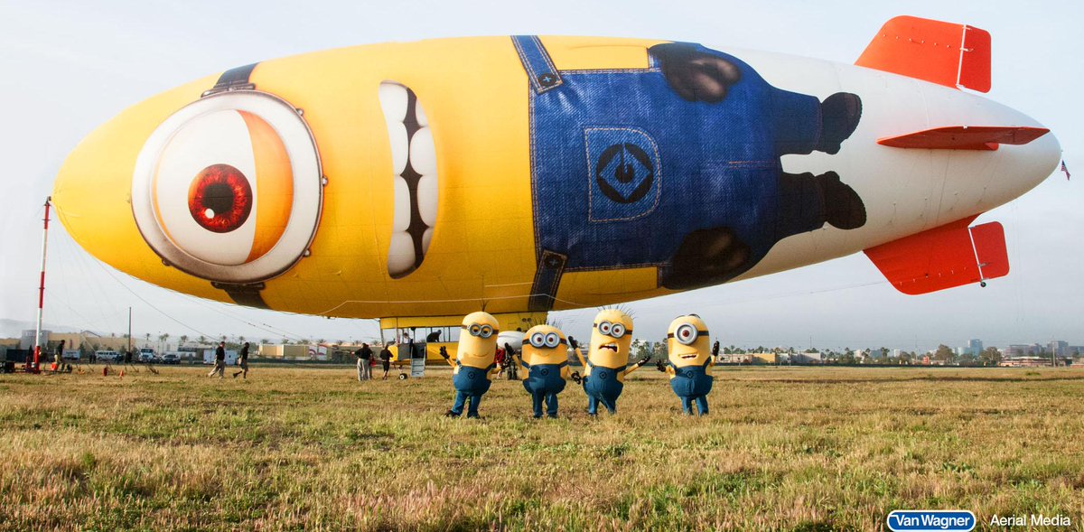 VanWagnerAerial's tweet photo. We miss the @Despicablimp! #TBT in honor of the new film #Minions! http://t.co/6JitSgeyHT by @VanWagnerAerial http://t.co/UZyGnEcr82