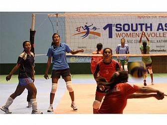 Players of Nepali national women volleyball team,,,,hummm