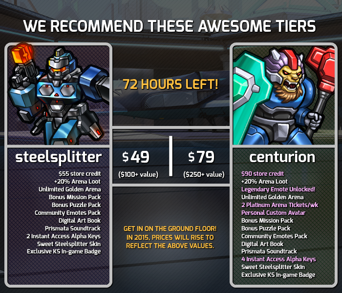 lunarchstudios's tweet photo. PRISMATA KICKSTARTER has 50 HOURS left! http://t.co/GpW4hF0DMu On the fence about pledging? Here's what we suggest: http://t.co/ikA5BQT1ZL