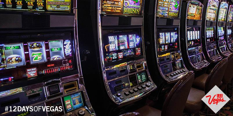 Vegas's tweet photo. Seven slots a-paying #12DaysofVegas http://t.co/ezdmHQs3MO
