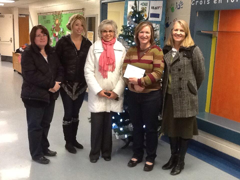 Donation to school's hot lunch program from some generous employees of Western Financial Group #Western_FG