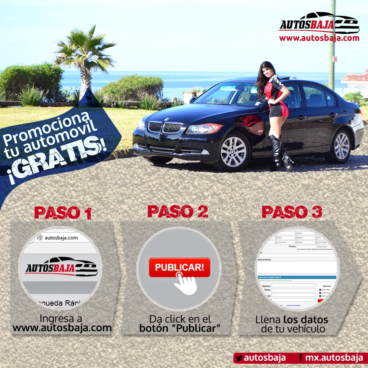 AutosBaja's tweet photo. Promociona tu automóvil gratis con nosotros: http://t.co/WX6bZbYiVV #anunciate http://t.co/sjc2RJI44Y