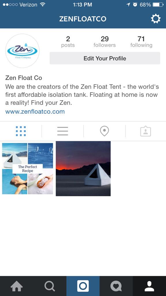 ZenFloatCo's tweet image. Hey guys! Support us by following @ZenFloatCo on our new @instagram channel. #letsgetvisual
