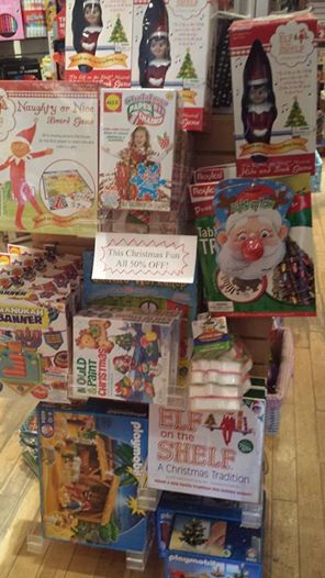 So many #Christmas #crafts, #toys ang #games for 50% off! Remember: we're open until 7 #sale #holidays #Toronto