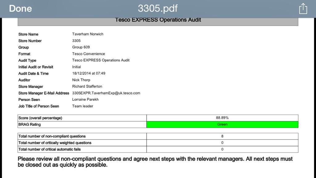 3305Express's tweet image. Green compliance Audit #welldone @carden100 @rachedwards1984 @tescoarea20 @RStafferton