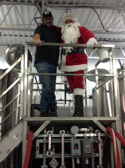 Santa stop by the brewery today