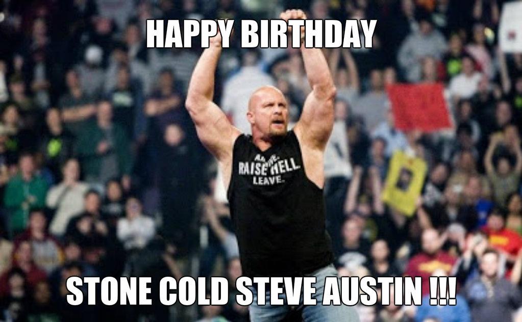 Happy 50th birthday to Stone Cold Steve Austin.  ^-^ 