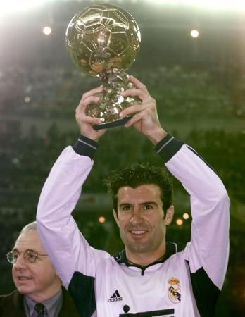 RealGomezRM's tweet image. Tal día como hoy, Luis Figo ganaba el Balón de Oro en 2000.