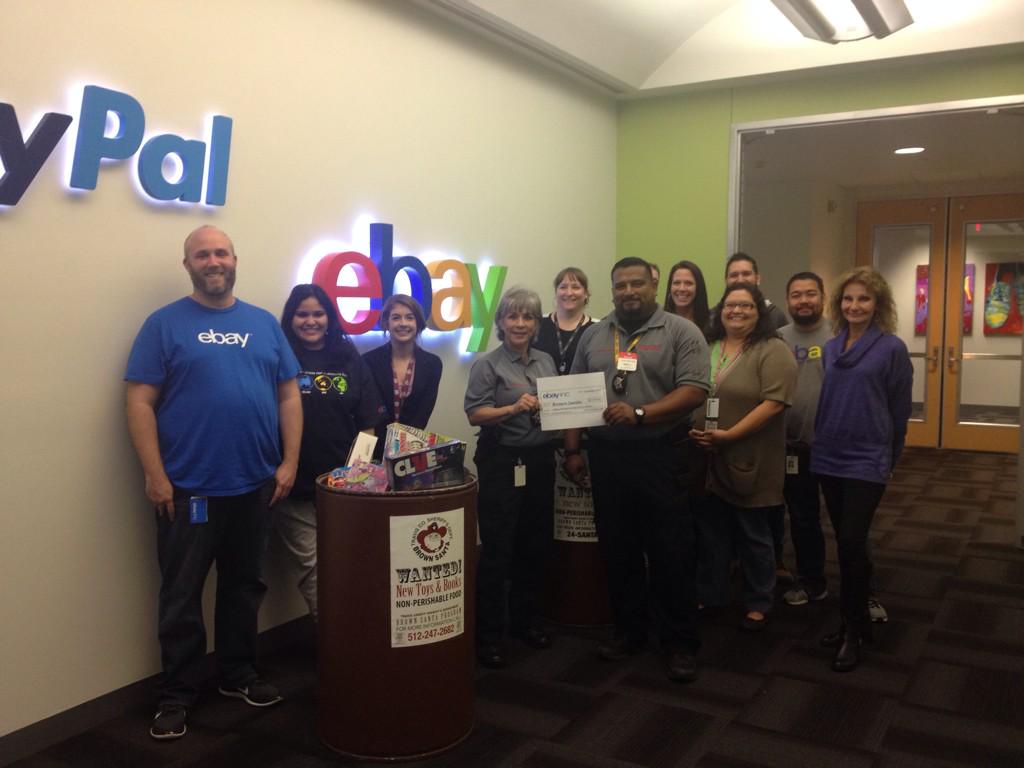 BrownSanta1's tweet photo. Thank you @eBay for your contribution to Travis County Sheriffs Brown Santa Program! http://t.co/BRyvF225D1