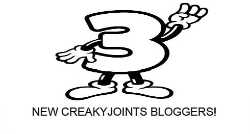 CreakyBonesOrg's tweet photo. 3 new bloggers join the CreakyJoints  lineup! https://t.co/hcrZz3PXjb http://t.co/T55LammL4T