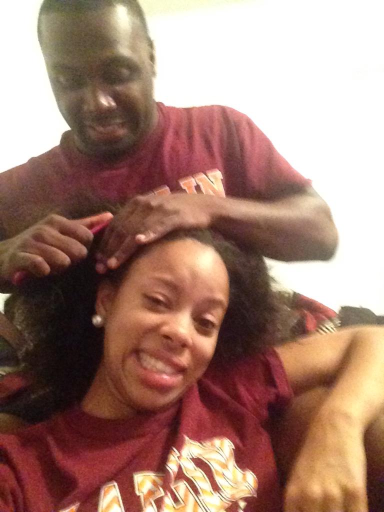 jordannhowze's tweet photo. What we do when we get bored 😭 #CornRowTutorial #LoveHim #NaturalGirlsDream http://t.co/pMrErAQcxY