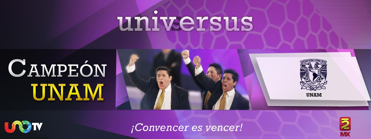 Universustv's tweet photo. La @UNAM_MX, campeón de la Segunda Temporada de #Universus. ¡Felicidades! http://t.co/4TmaU6YqMd