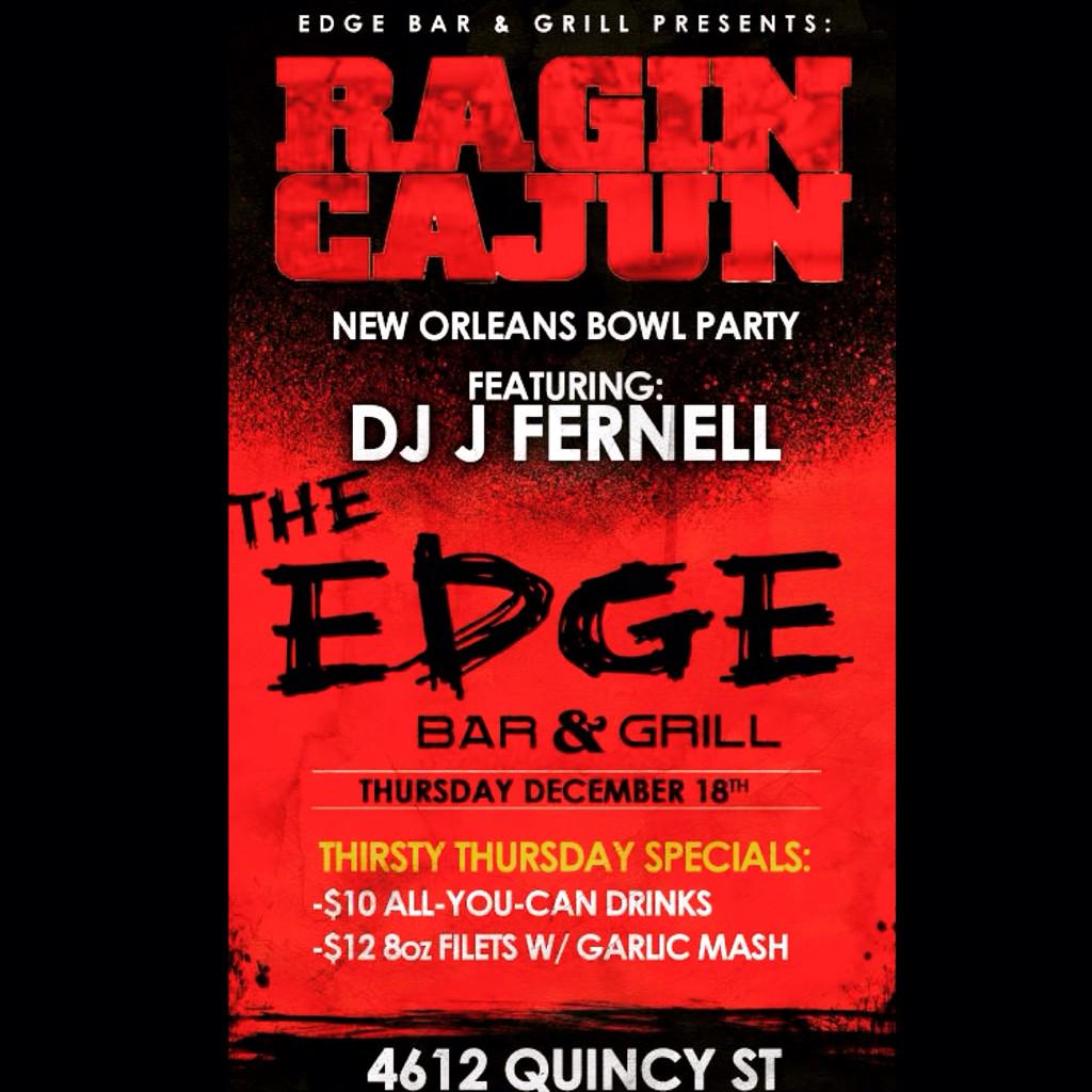 Slaya_Hendrix's tweet photo. #EdgeTonight #RaginCajunParty #ULL #LaffyMeetsNOLA โซ๏ธ๐ดโซ๏ธ๐ด ft. DJ @JFernell on the 1's and 2'sโผ๏ธ http://t.co/eU7yvSLJY7