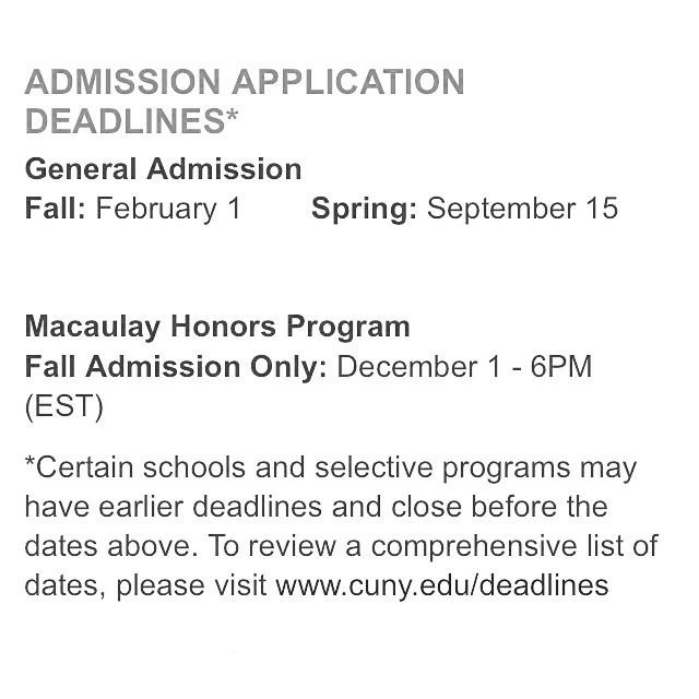 CUNY Application College Corner Maspeth High School
