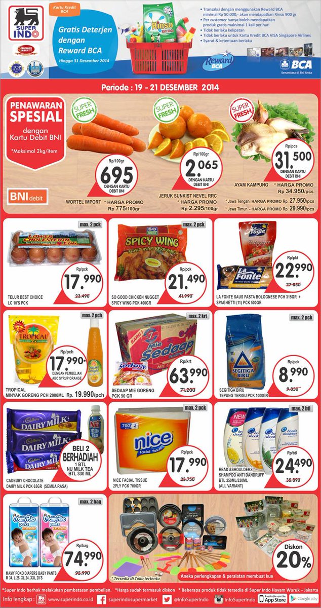 InfoSuperIndo's tweet photo. Selamat pagi, SIS! Berikut promo koran Kompas (edisi 19-21Des'14). Happy shopping! Info: http://t.co/KxIPLoW543 http://t.co/JzBjKwyLOn