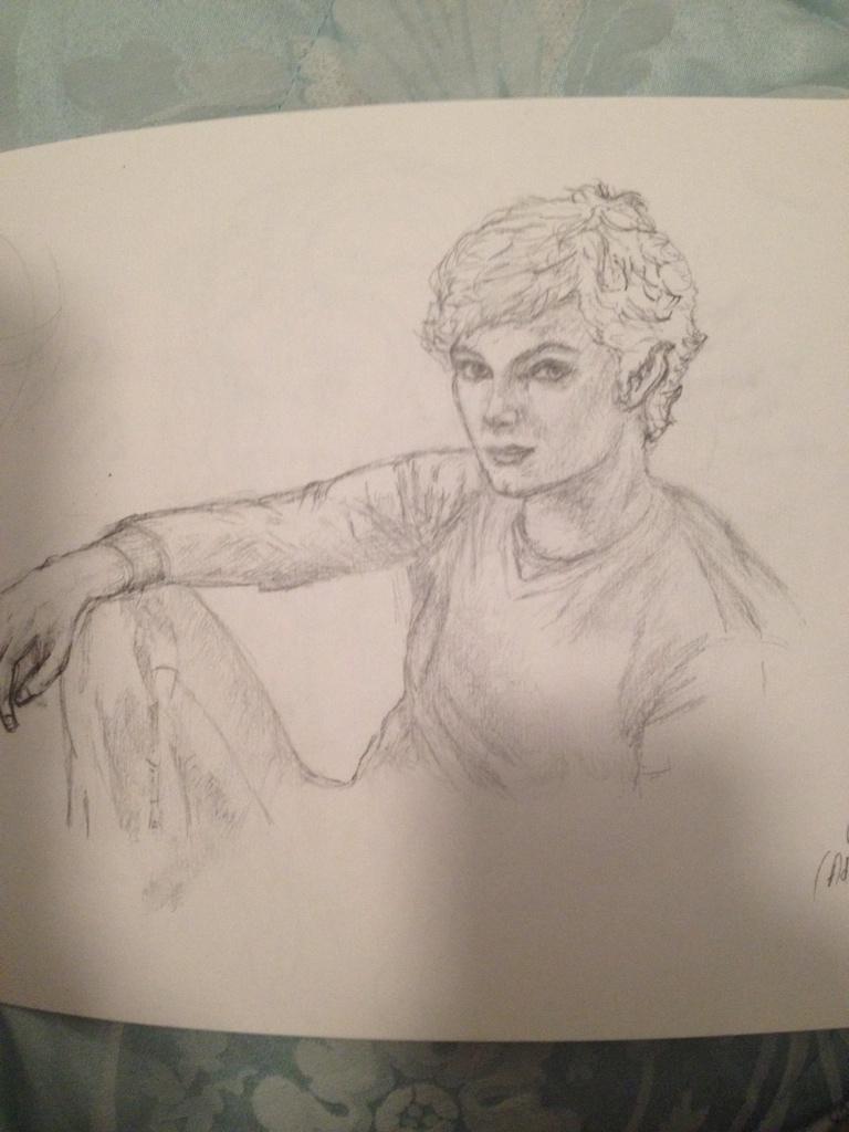   happy birthday (a bit late) I tried to draw you... I did my best okay! 