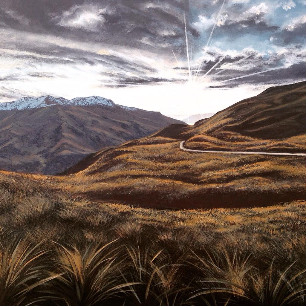 "<a href="/KatrinaMcGettig/">Katrina McGettigan</a>: Finished painting! #nzart #art #queenstownlife #painting " looking good sis!