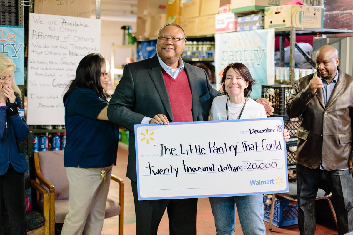 NC5's tweet photo. Nice! The Little Pantry That Could, Manna Cafe &amp; The Branch all won $20K grants from Walmart for facility makeovers! http://t.co/E7wPJwPuOv
