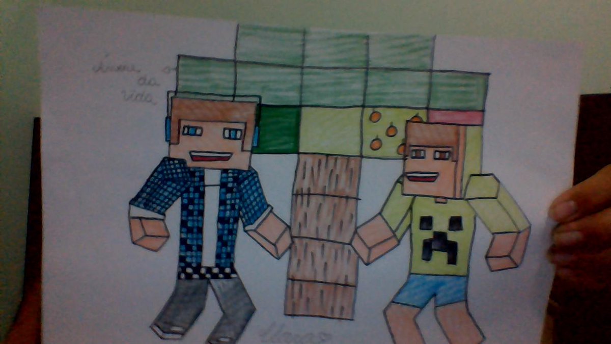 como desenhar o STEVE do MINECRAFT - How to draw STEVE MINECRAFT 