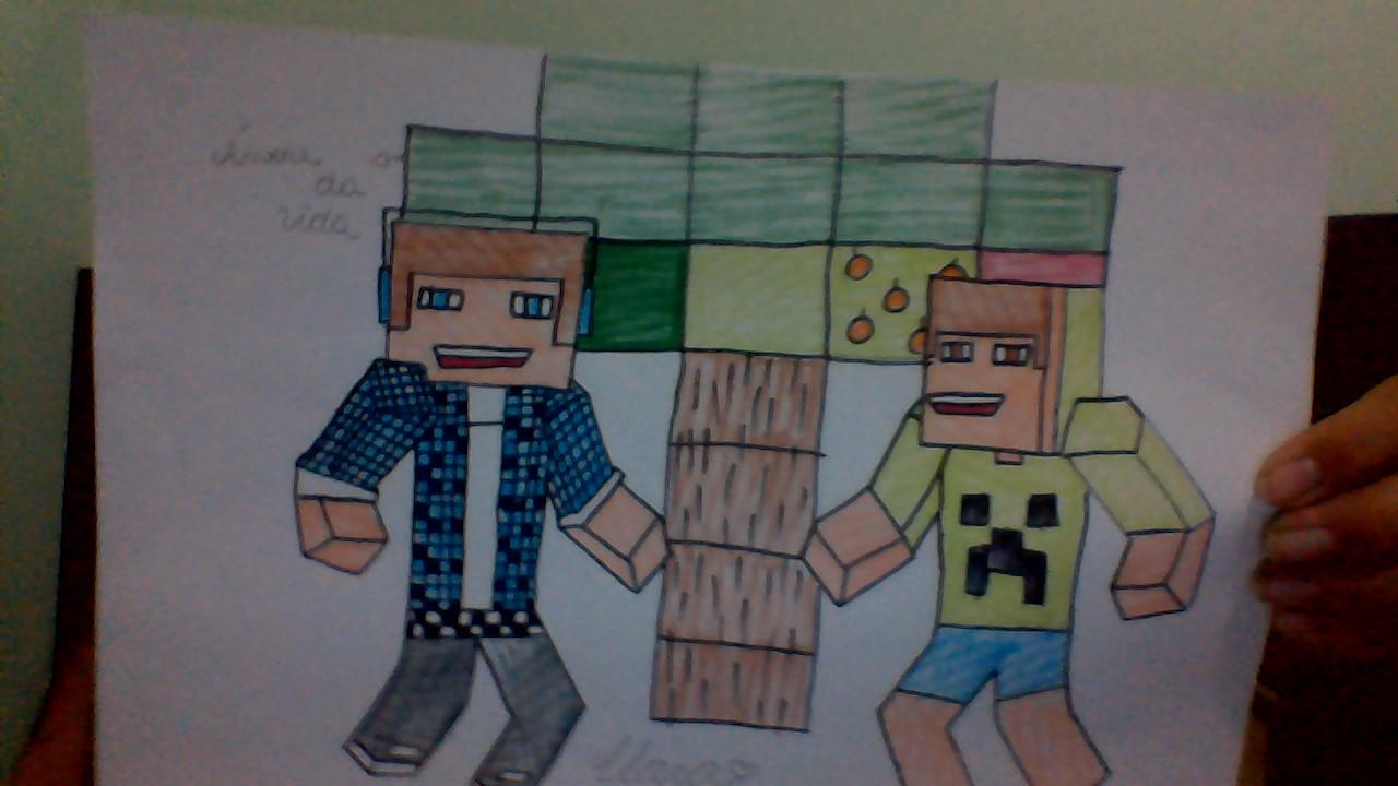 COMO DESENHAR O STEVE DE MINECRAFT 