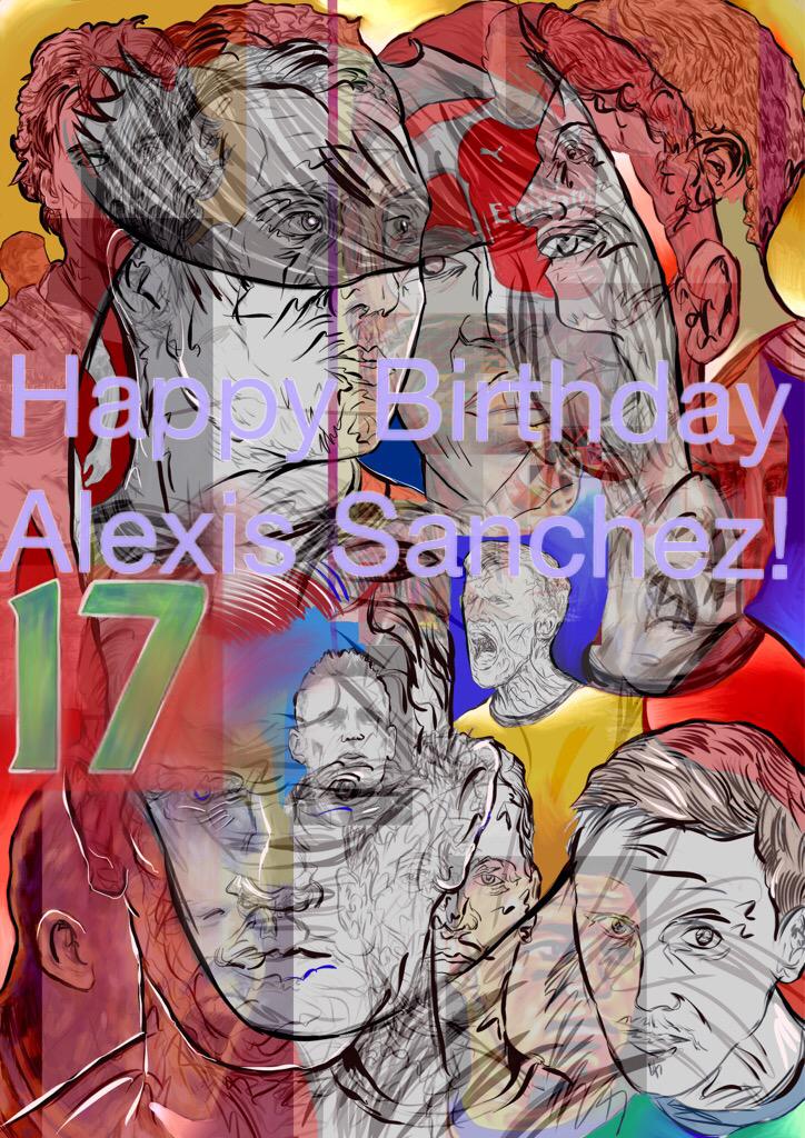 Truly amazing pic done by wishing our sensational Chilean a very happy birthday 