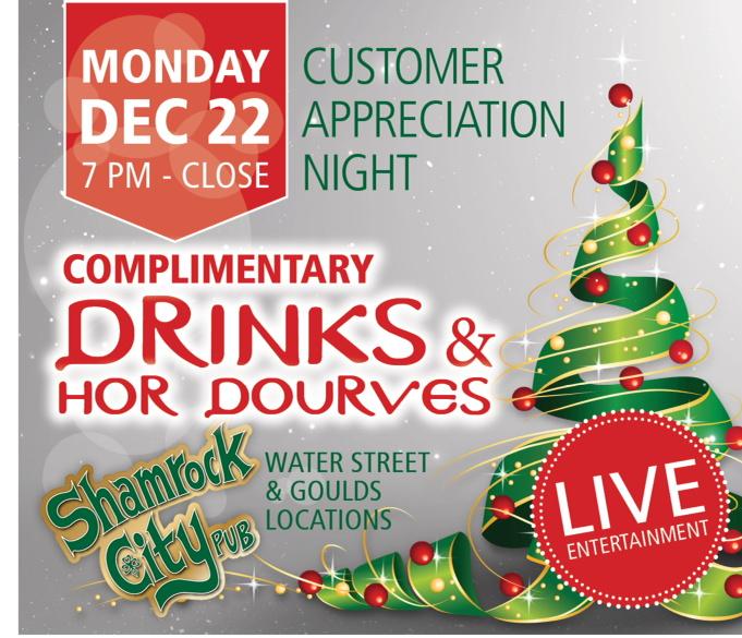 ShamrockCityPub's tweet photo. Customer appreciation this coming Monday.. @janeymackband in Goulds @CRyanNL and Fred of @TheNavigatorsNL downtown http://t.co/D5EzjfzDm0
