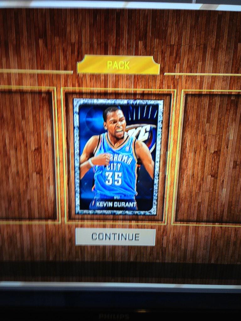 nba2kfan27's tweet photo. @Ronnie2K @LD2K @Shake4ndBake @CashNastyGaming @NBA2KCodes @NykeFaller finally got #DiamondKD! LESSGO!! RT?! http://t.co/KVsB5uTCYP