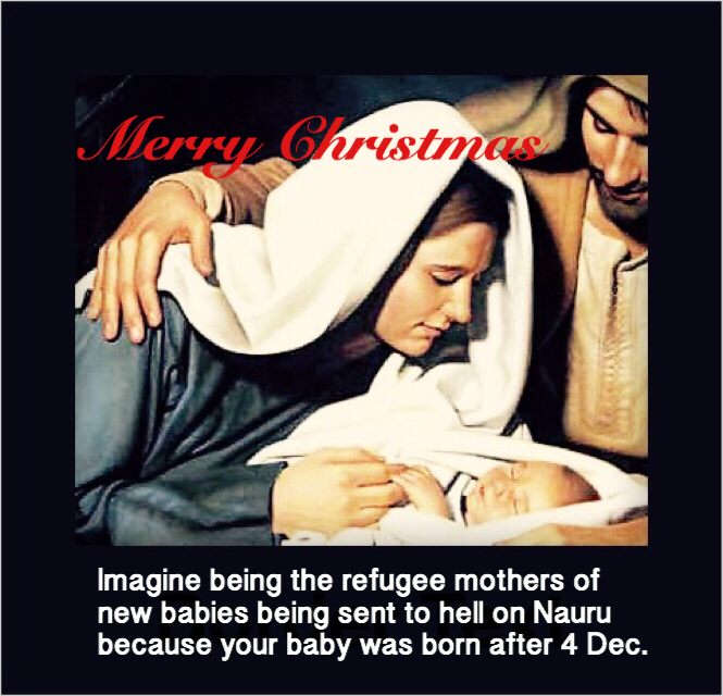 lucyham's tweet photo. Imagine being those brave #refugee #pregnant women who refused to get off #bus #Darwin. #auspol #standuptoprotect http://t.co/JSTn4oKWQk