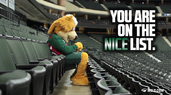 mnwild's tweet photo. .@NordyWild has a special holiday card for you #mnwild fans: http://t.co/hqhmyMdD6Y http://t.co/lGGLufARHu