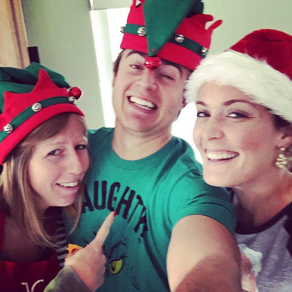 thechristineod's tweet photo. Meet the chefs! #HappyHolidays !!! #Toomuchsugar !!! #CookieBakingDay!!! W/- @stevekuzj @jennaquarne http://t.co/0l4JDuiTOI