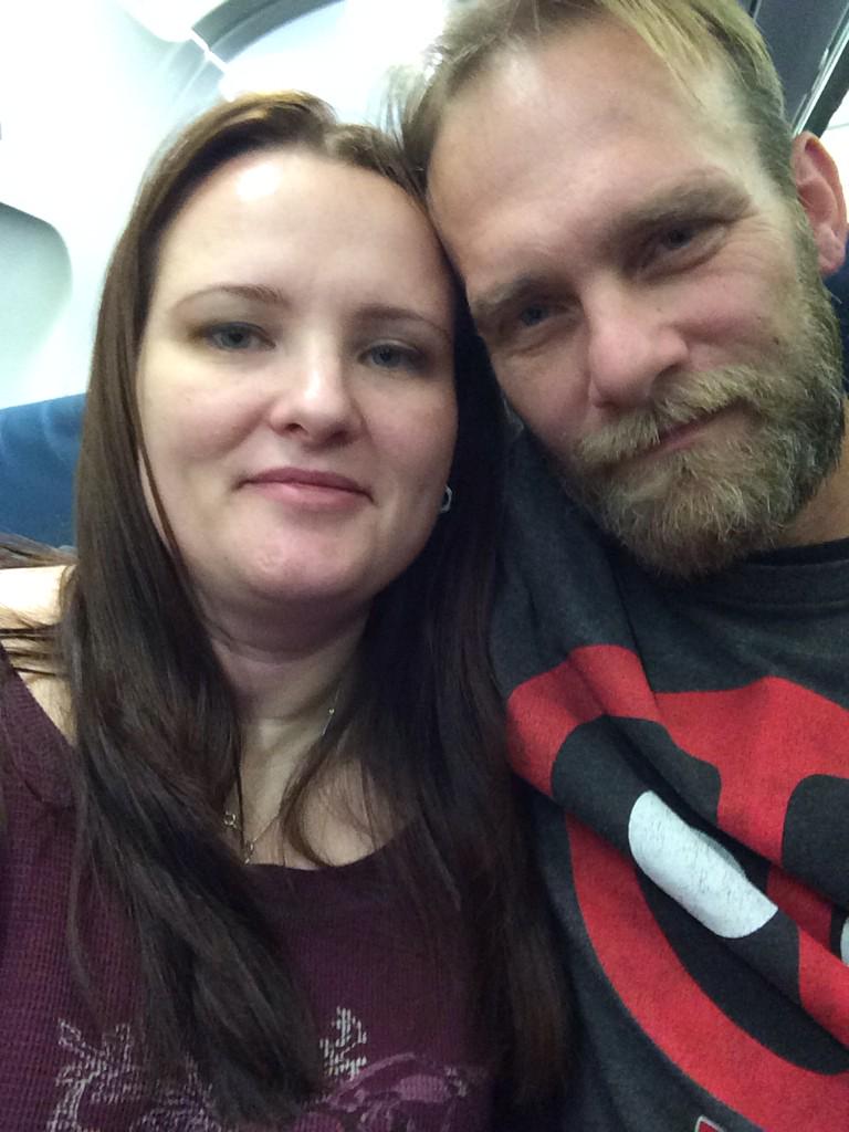 No bride/groom upgrades on @delta DL2024. But we're on board to go get married!!