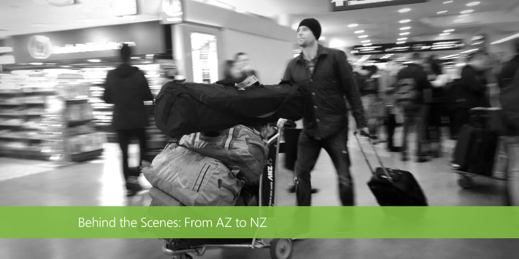 #BehindTheScenes: We landed in New Zealand ready for adventure. And coffee.  #DoMore #WPPhoto msft.it/6016vKKp