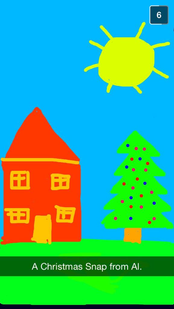 MadisonA_Martin's tweet photo. .@AlexHalsted shows SnapChat dedication like no one else. #HappyHolidays 🎅🎄🎁 http://t.co/qRwQicNUKn