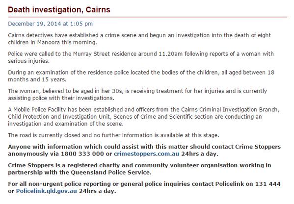 Bbc Breaking News On Twitter Queensland Police Statement On Manoora Deaths Http T Co Kozhvgekgr Http T Co Jen7jlhkjd